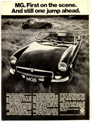 1975 mgb print - ad,